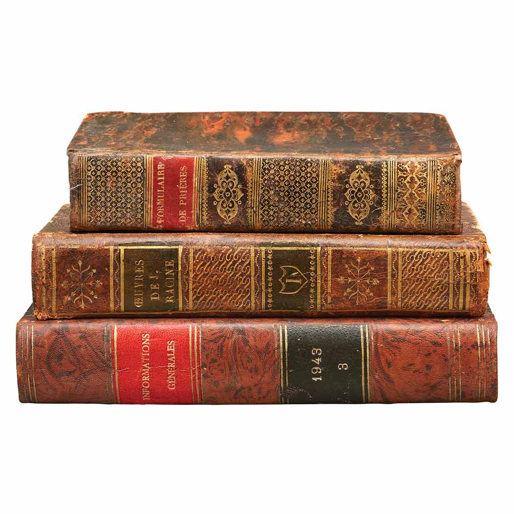 Appraisal: BINDINGS - ANTIQUE FRENCH Group of approximately thirty volumes in