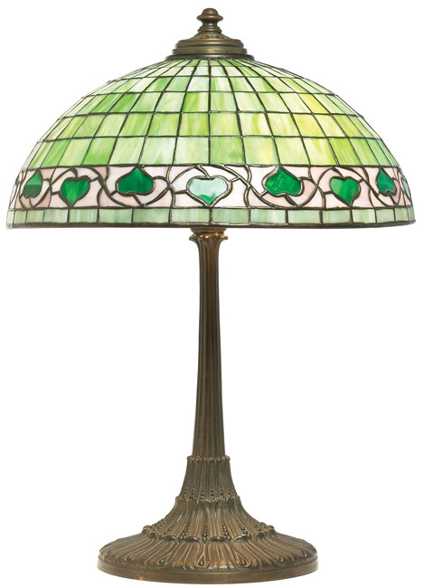 Appraisal: Good Wilkinson lamp bronzed metal base supporting a leaded glass