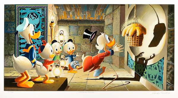 Appraisal: Carl Barks - Original Artist Proof of for Serigraph entitled