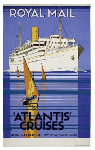 Appraisal: KENNETH SHOESMITH - ROYAL MAIL 'ATLANTIS' CRUISES x inches Baynard