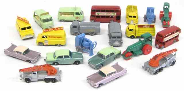 Appraisal: TWENTY MATCHBOX TOY VEHICLES including two each of numbers Aveling