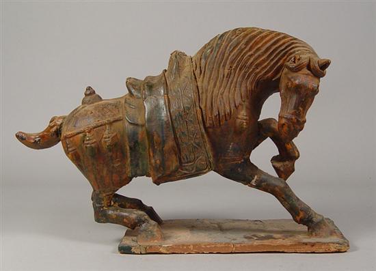 Appraisal: Tang Style Horse Terra cotta with wear chips cracks and