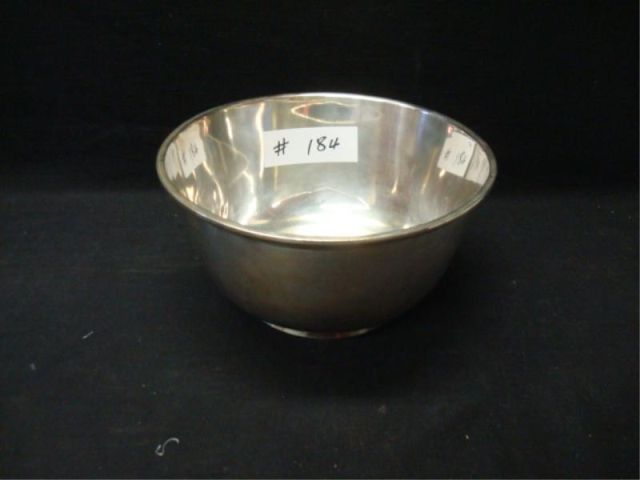 Appraisal: Sterling bowl w dent Dimensions diameter Estimate -