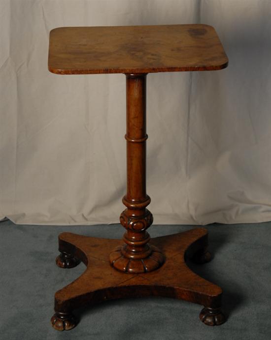 Appraisal: A th C Biedermeier Burl Veneer and Mahogany Stand top