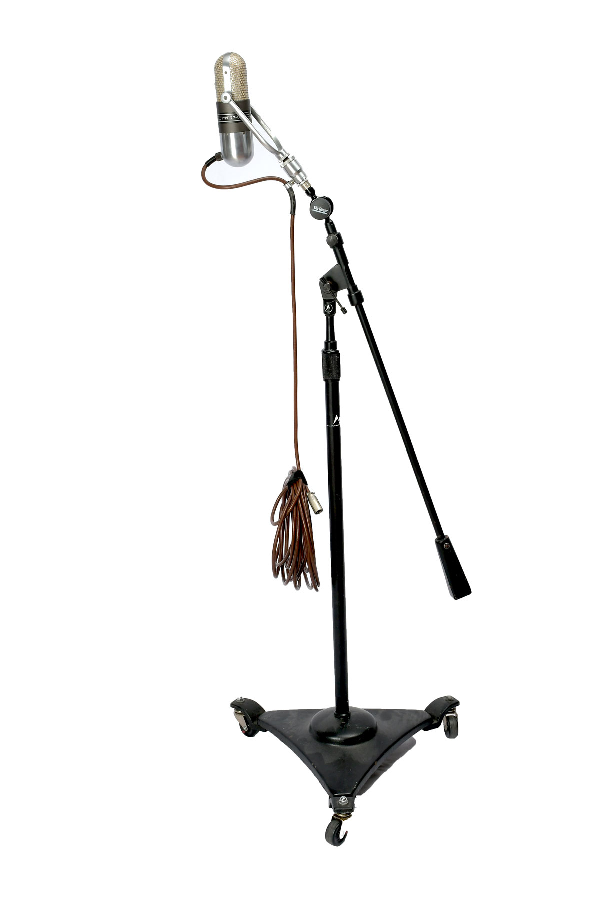 Appraisal: RCA TYPE -DX MICROPHONE Mounted on an ''On Stage'' adjustable