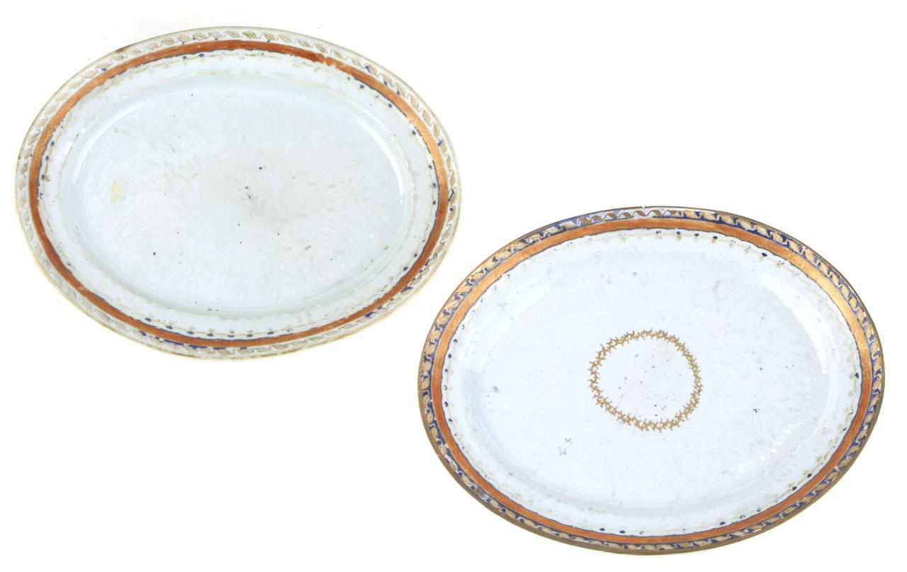 Appraisal: A group of four Chinese Export porcelain platters width of