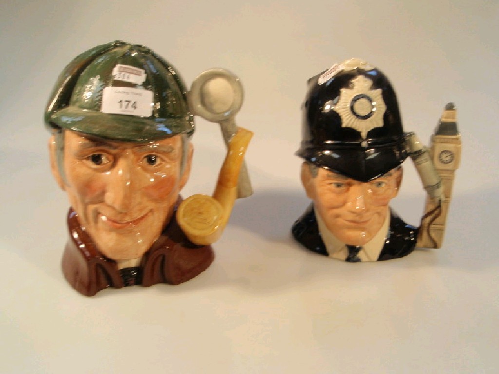 Appraisal: Two Royal Doulton large size character jugs The Sleuth D