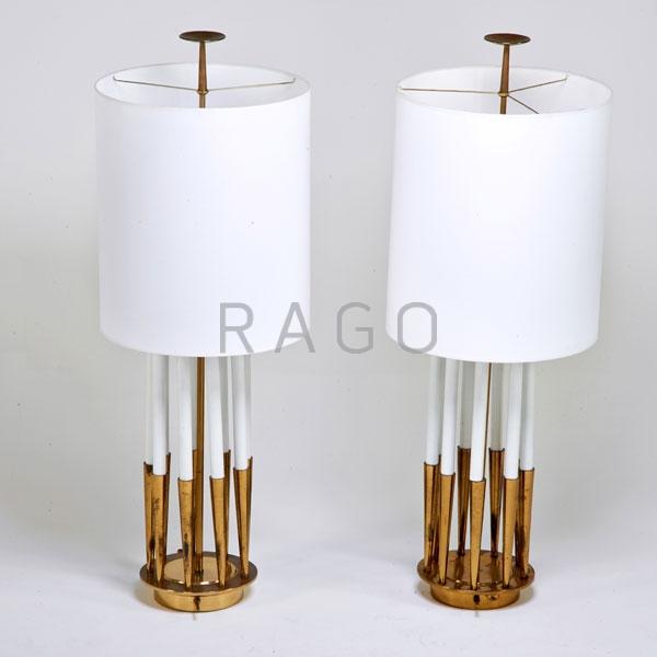 Appraisal: TOMMI PARZINGER Attr STIFFEL LAMP CO Condition Report