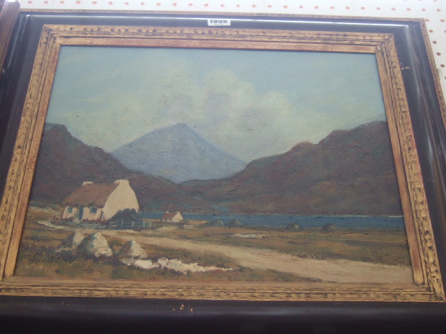 Appraisal: Manner of Paul Henry Irish landscape oil on canvas cm