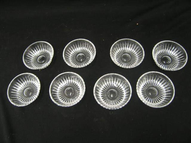 Appraisal: Set of Val St Lambert Cut Crystal Dessert Bowls signed