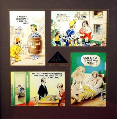 Appraisal: ARNOLD TAYLOR Postcard Illustrations set of four signed each approximately