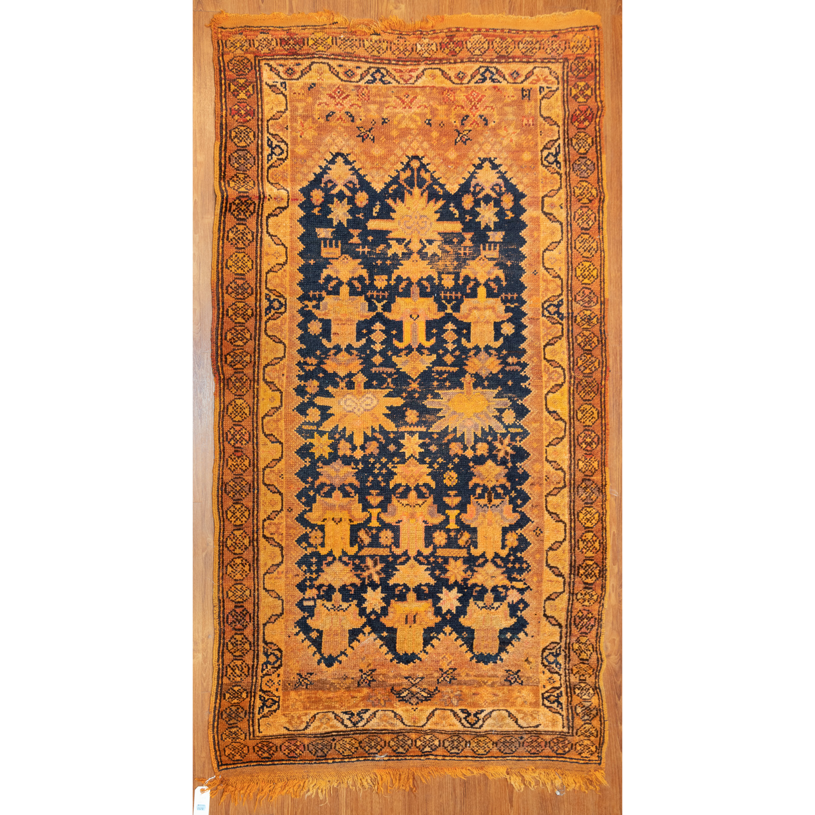 Appraisal: MOROCCAN BERBER RUG X Third quarter- th century hand-knotted wool