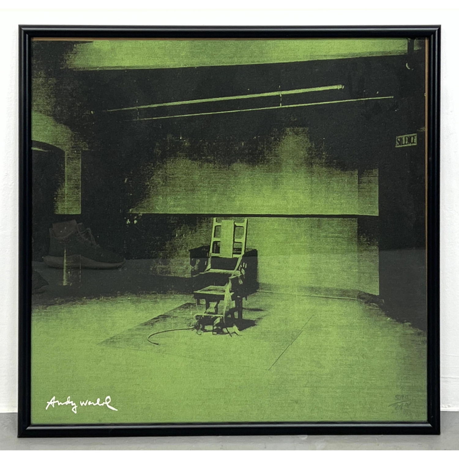 Appraisal: Andy Warhol Electric Chair Print CMOA marked on back Dimensions