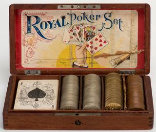 Appraisal: Royal Poker Set Detroit Royal Poker Set Detroit Brown Brothers