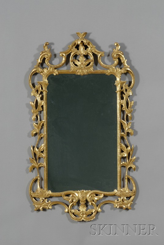 Appraisal: George III Style Gilt-composition Mirror th century rectangular mirror plate