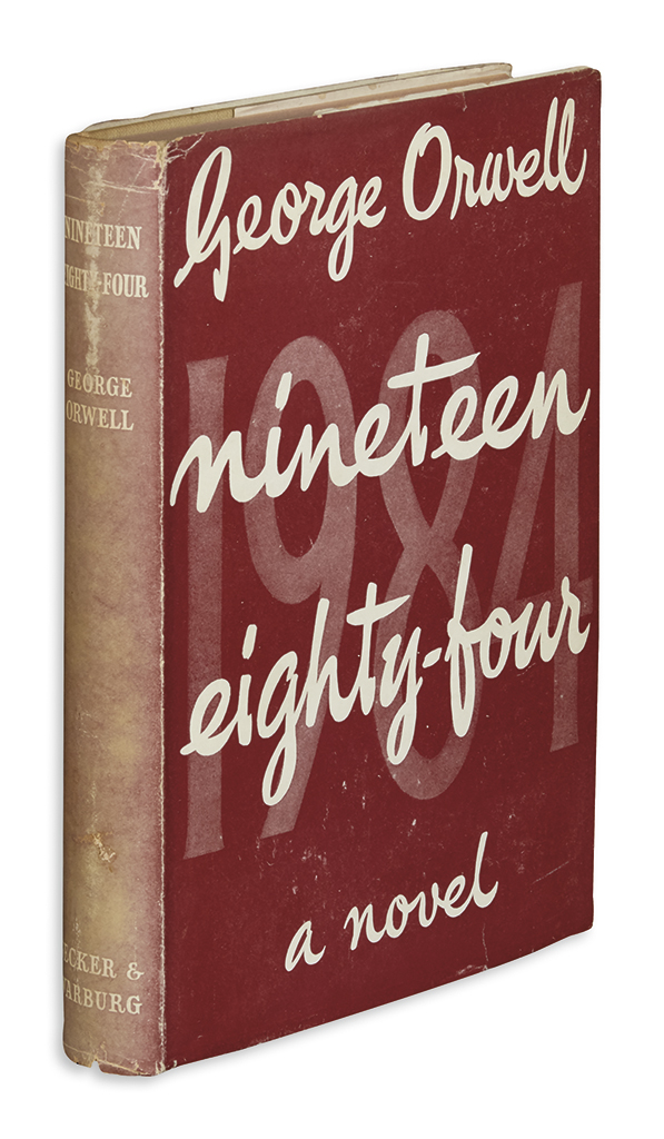 Appraisal: ORWELL GEORGE Nineteen Eighty-Four vo original green cloth stamped in