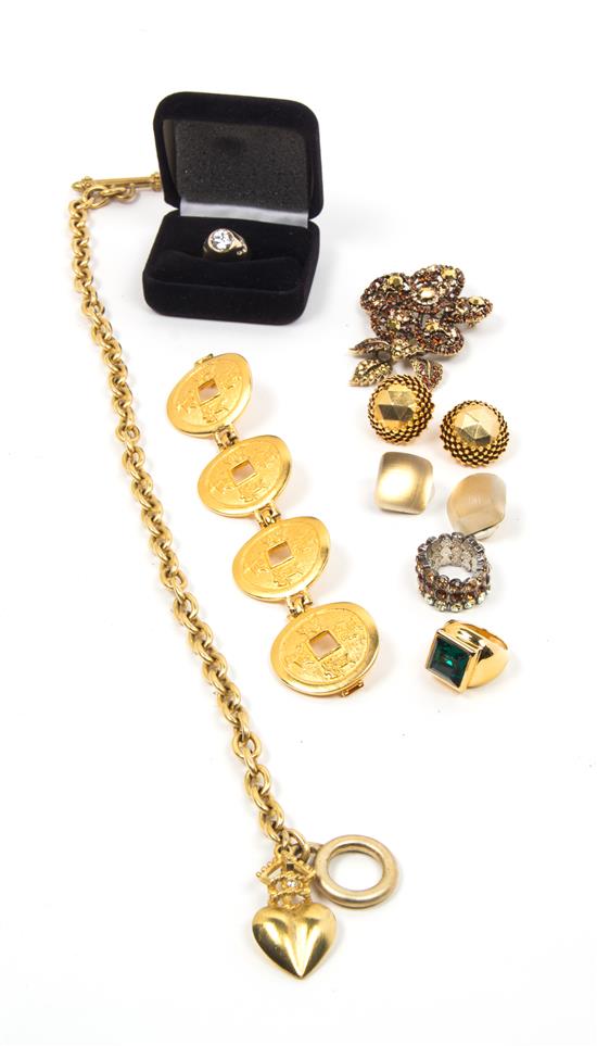 Appraisal: Sale Lot An Assortment of Goldtone Jewelry consisting of two