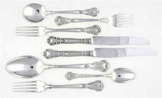 Appraisal: Gorham Chantilly pattern sterling flatware Rhode Island circa comprising hollow