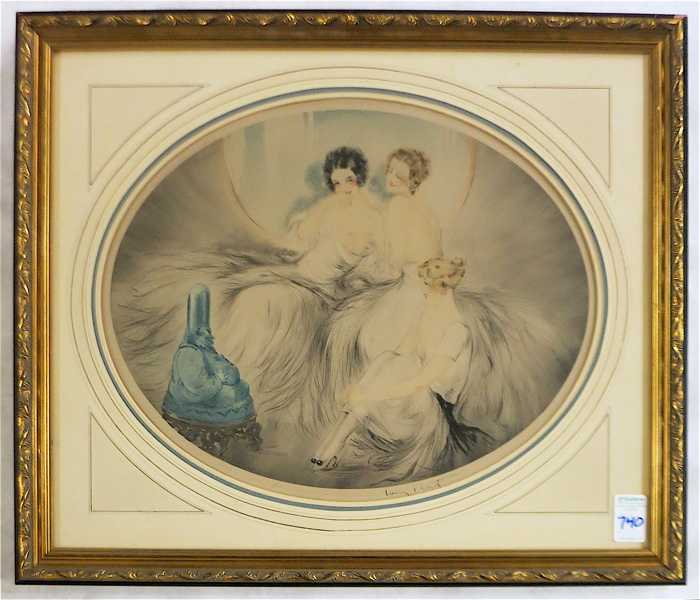 Appraisal: LOUIS ICART ETCHING AND AQUATINT New York N Y -