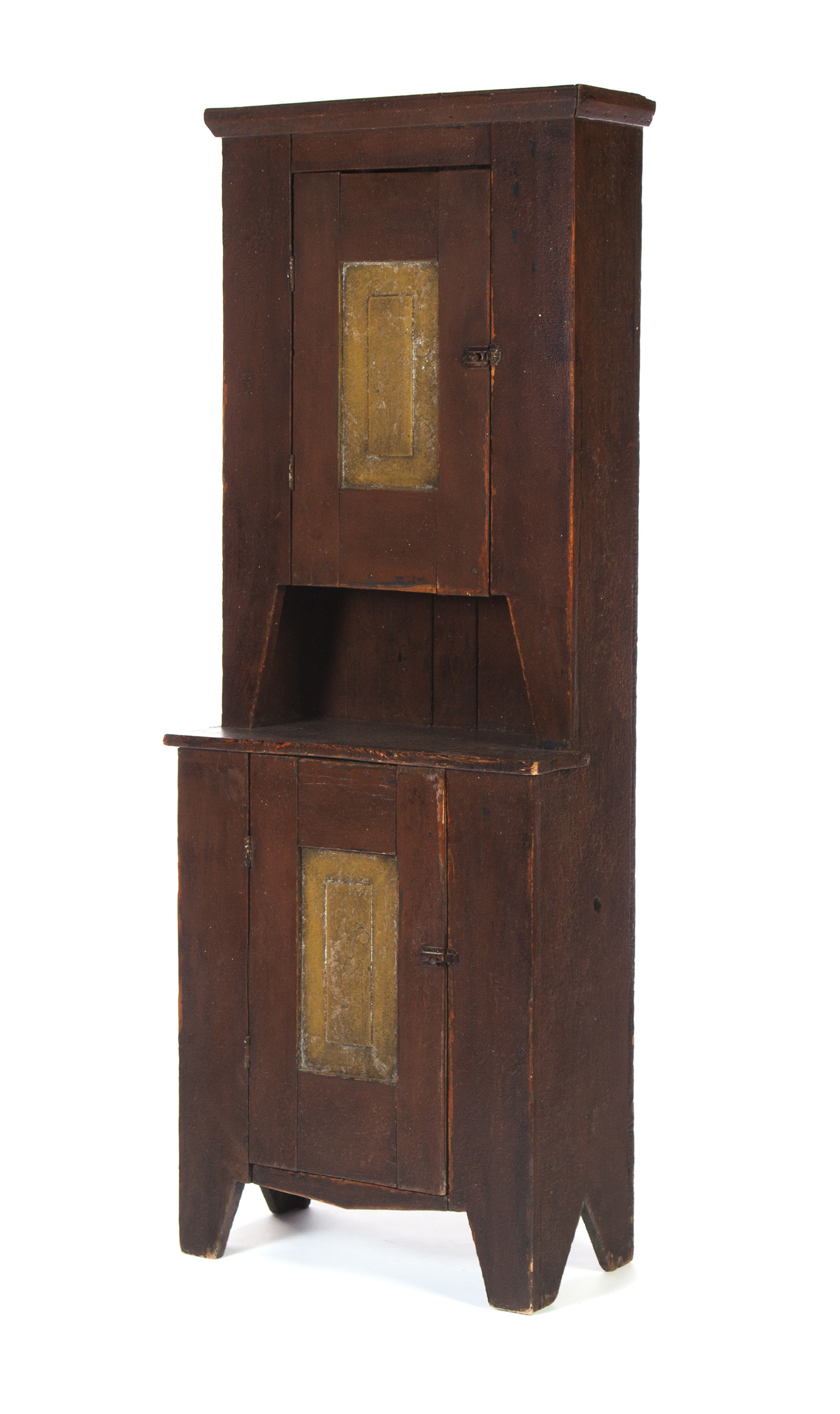 Appraisal: STEPBACK CUPBOARD American late th-early th century Assembled from old