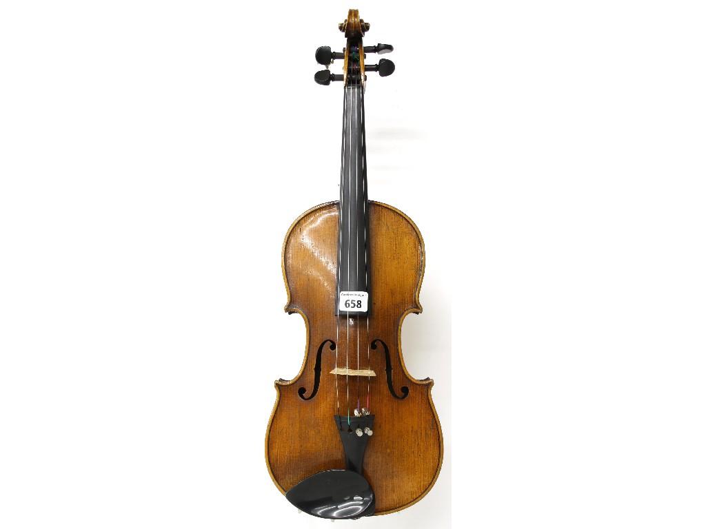 Appraisal: German violin circa cm