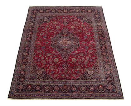 Appraisal: Kashan carpet central persia circa early th century ft in