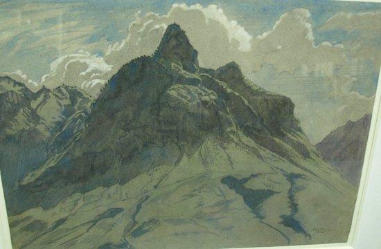 Appraisal: Edward Vulliamy Alpine Scenesigned and dated pencil and watercolour cm