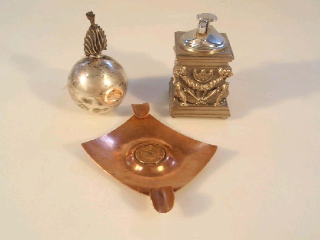 Appraisal: A silver hand grenade or incendiary oil lighter Birmingham modern