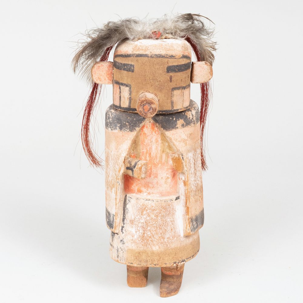 Appraisal: Hopi Painted Wood Kachina Figure in tall Property from the