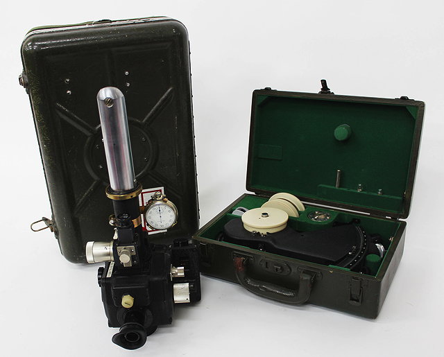 Appraisal: AN AMERICAN AIRCRAFT PERISCOPIC SEXTANT completed with Elgin timer stop