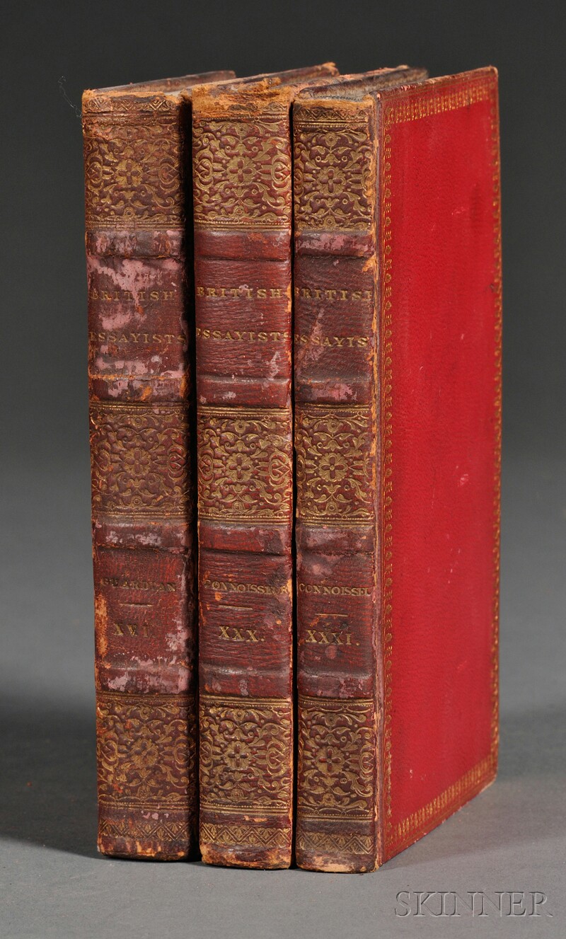 Appraisal: Decorative Bindings The British Essayists with prefaces by James Ferguson