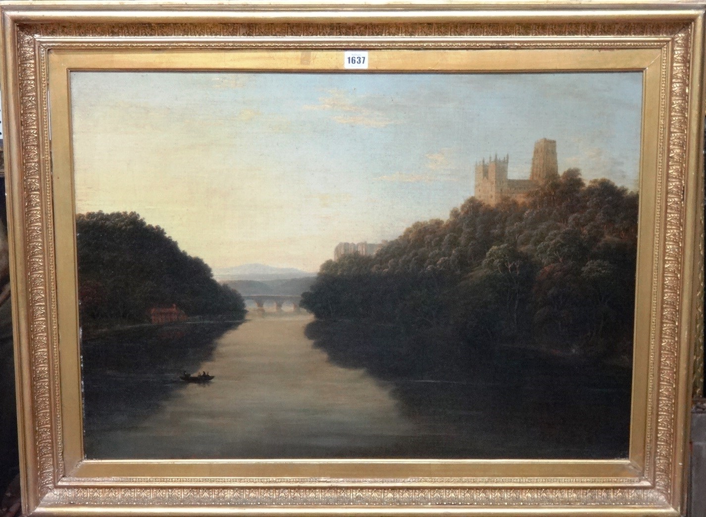 Appraisal: John Glover - View of Durham oil on canvas cm