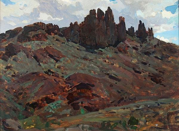 Appraisal: FRANK TENNEY JOHNSON LANDSCAPE PAINTING FRANK TENNEY JOHNSON American -