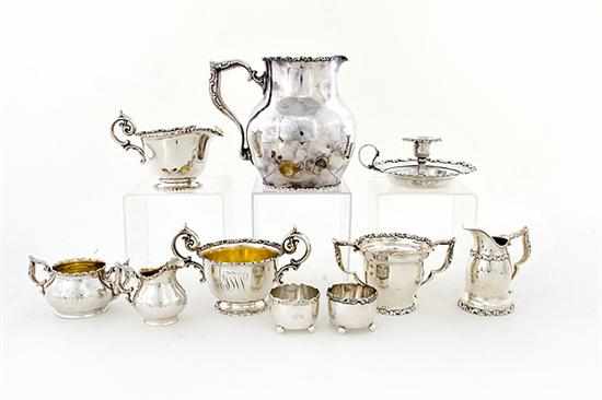 Appraisal: Whiting Louis XV pattern sterling table articles New York first