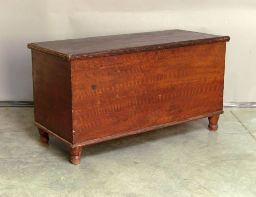 Appraisal: Pennsylvania grain painted blanket chest th c h w