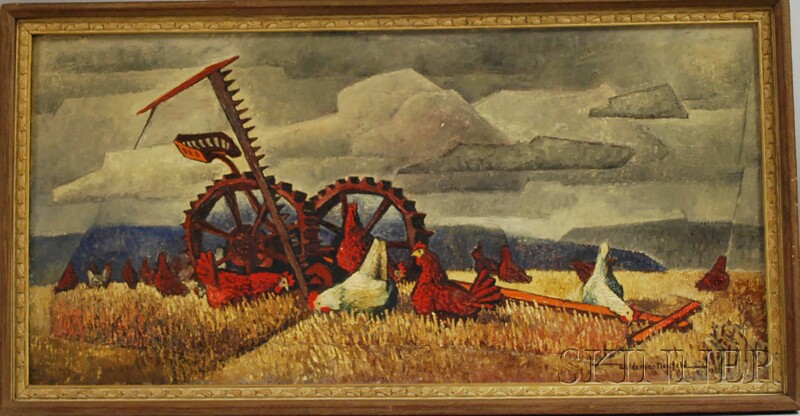 Appraisal: Woldemar Neufeld Russian American - The Gleaners Signed Woldemar Neufeld