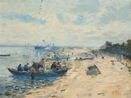 Appraisal: Elie Anatole Pavil Ukranian French - Mariniers d'Arcachon Estimate -