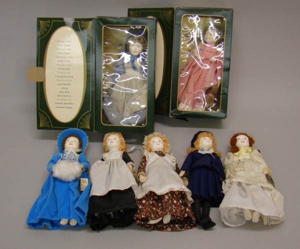 Appraisal: Lot of Victorian Girl Birthday Dolls from the nursery rhyme