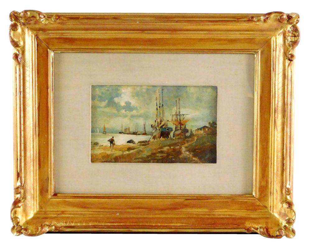 Appraisal: Meroli th C oil on board signed Meroli lower left