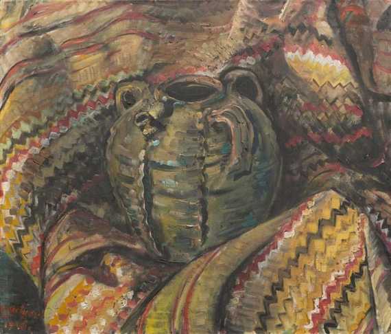 Appraisal: GEIGER ERNST SAMUEL Turgi Still life with jug Oil on