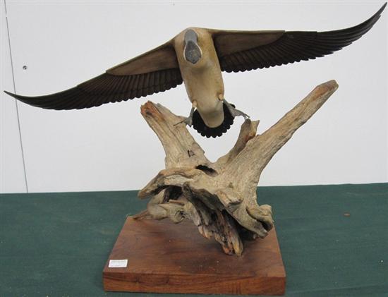 Appraisal: SWITZER RICK CANADIAN TH C Canadian Goose in Flight Signed