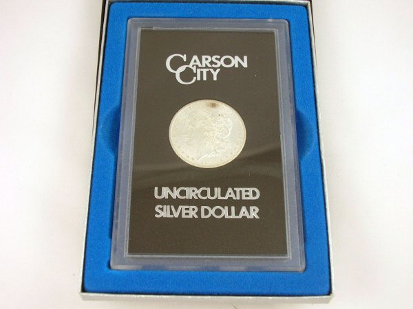 Appraisal: -CC GSA Morgan silver dollar in original box CONDITION This