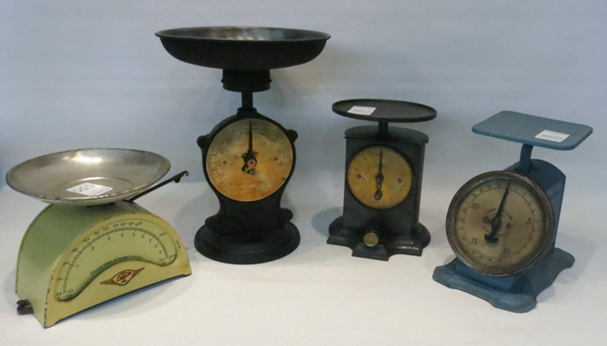 Appraisal: COLLECTION OF FOUR VINTAGE SPRING SCALES including U S Scale