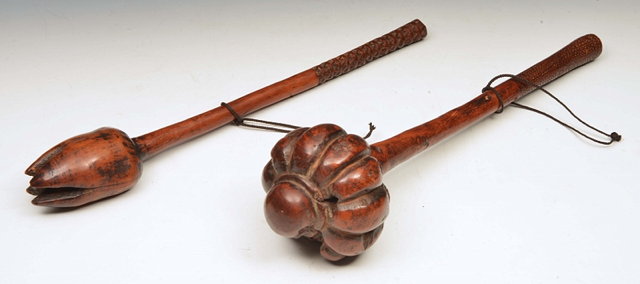 Appraisal: A TH CENTURY ULA OR FIJIAN THROWING CLUB with a