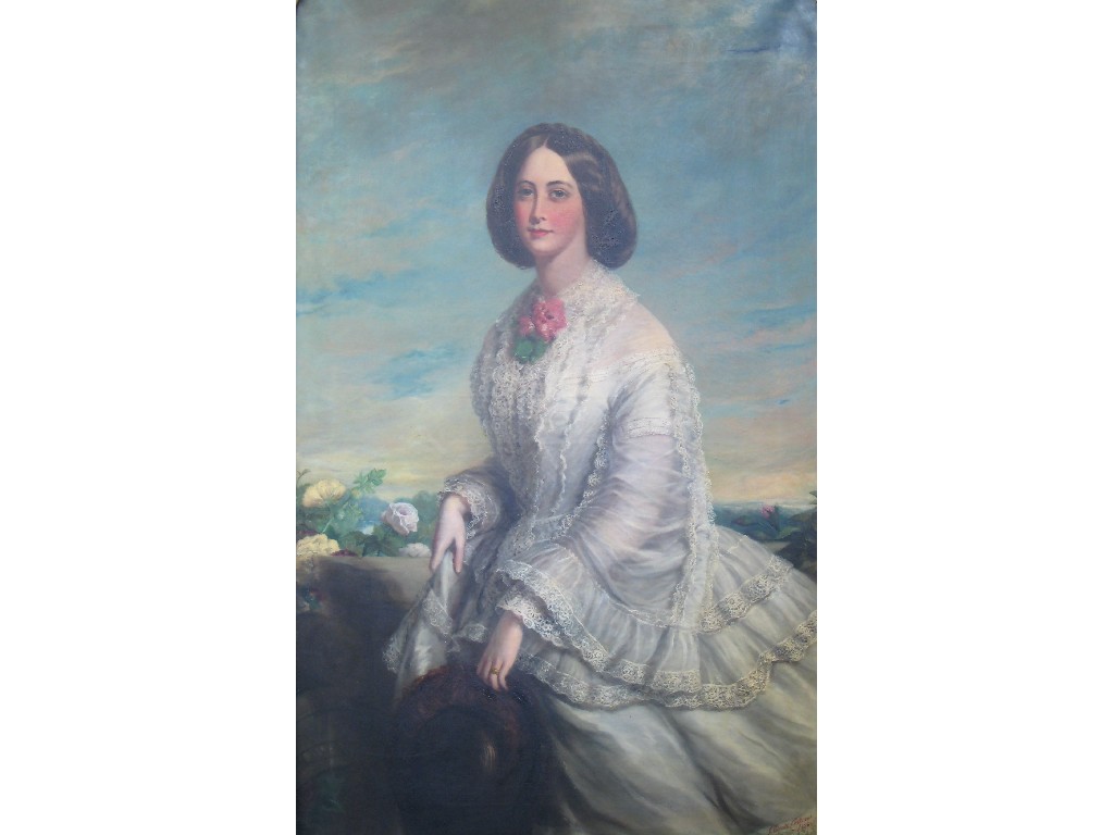 Appraisal: JAMES EDGELL COLLINS fl c - Portrait of Mrs Marcus