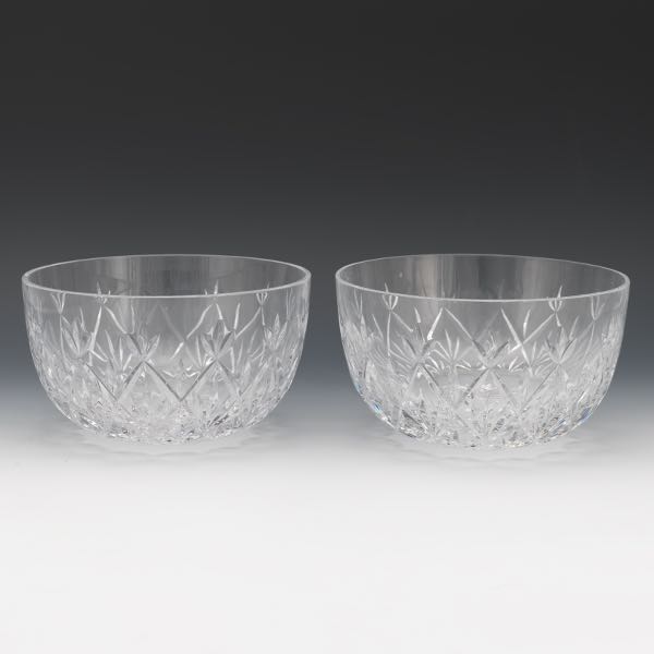 Appraisal: PAIR OF TIFFANY CO CRYSTAL VASE BOWLS x Crystal vases