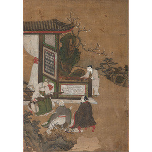 Appraisal: A Chinese Painting on Silk Late th Early th Century