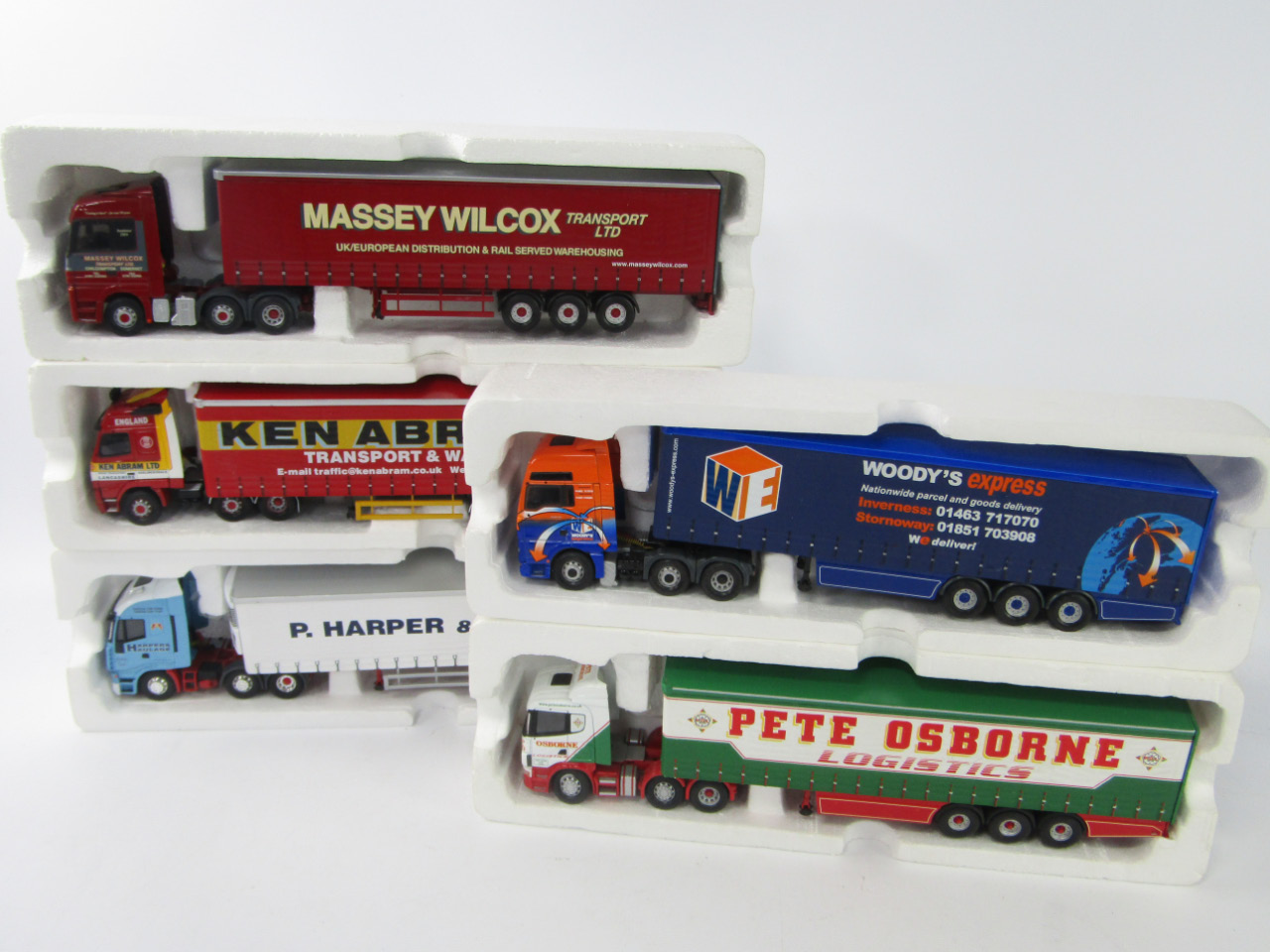 Appraisal: Corgi die cast lorries comprising Pete Osborne Logistics Massey Wilcox