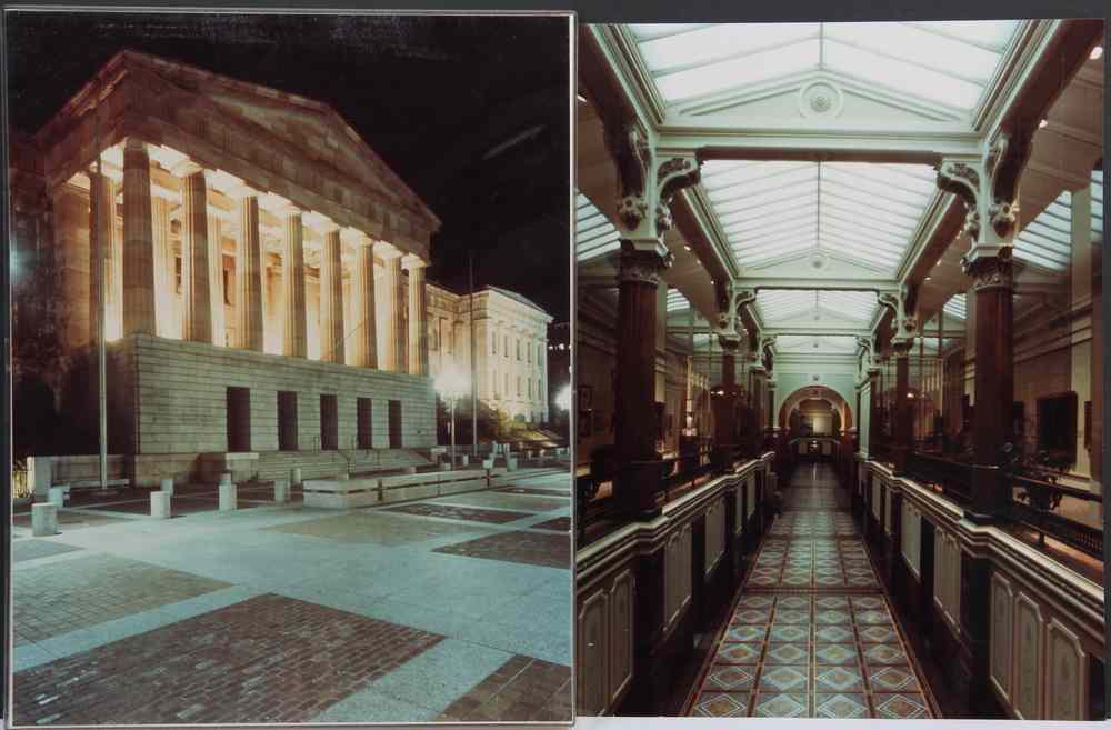 Appraisal: PAIR COLOR PHOTOGRAPHS-Two images of the U S Patent Office