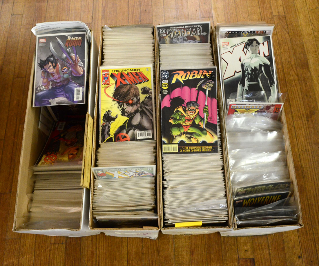 Appraisal: LONG BOXES OF MODERN AGE COMIC BOOKS An assembled collection